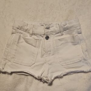 Women's White Denim Shorts